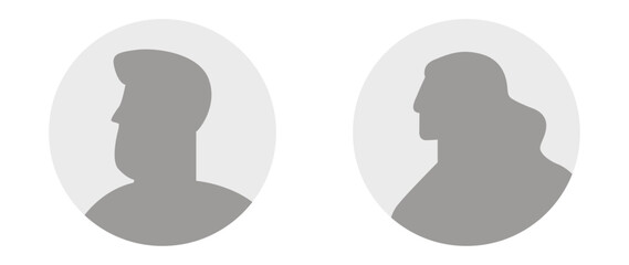 Vector flat illustration. Avatar, user profile, person icon, profile picture. Suitable for social media profiles, icons, screensavers and as a template.