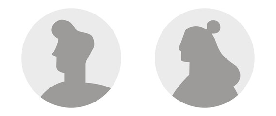 Vector flat illustration. Avatar, user profile, person icon, profile picture. Suitable for social media profiles, icons, screensavers and as a template.