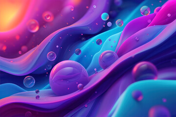 abstract background with colorful liquid