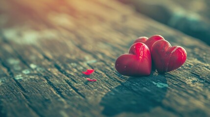 Fototapeta premium background with hearts for lovers.