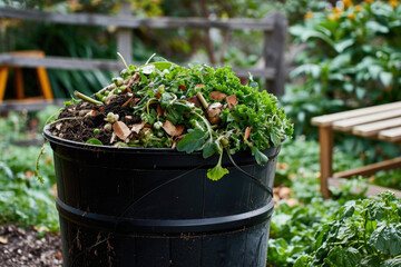 Creating A Balanced Compost Bin With A Combination Of Green And Brown Materials
