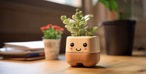 a smart planet it is simple and super cute, plant in the office