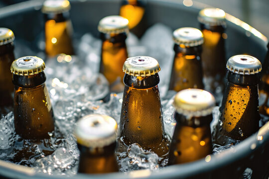 Refreshing Beers On Ice: Cooling In A Metal Tub