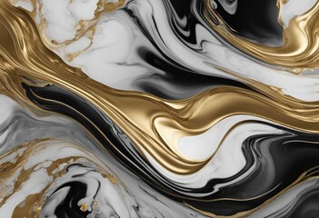 Abstract marble marbled ink painted painting texture luxury background banner Black gray swirls gold