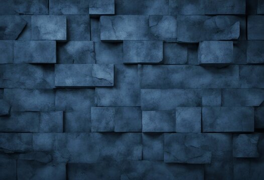 Dark blue abstract stone concrete paper texture background banner panorama with vignette