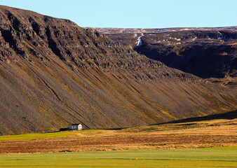 lonely house in Iceland
