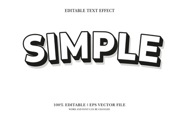 Simple title background Editable text effect, 3d text template,