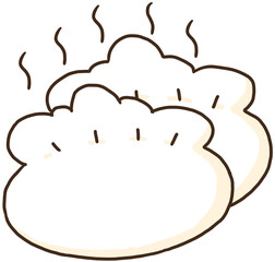 Chinese dumpling illustration