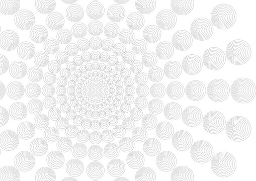 optical ilusion circles pattern for coloring