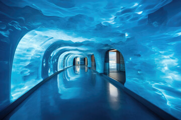Crystal Cascade: Underwater Ice Architecture