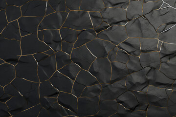 Time-honored Stone Surface with Subtle Gold Accents