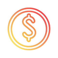 Obraz premium dollar sign icon 