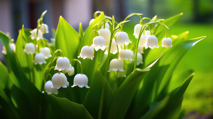 Elegance in Green: Garden Lily of the Valley
