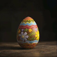 a beautiful easter egg shot in a studio setting for a commercial