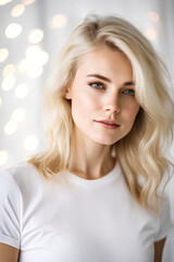 Fototapeta premium A painting of... Sun-Kissed Smile Unveiling Inner Harmony, Moonlight Draped on Velvet Eyes, Woven Threads of Story in Every Brushstroke, Where Strength Blooms Like a Delicate Rose.