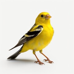 isolated image of american goldfinch bird with transparent background