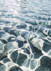 Obraz premium A close-up of the gentle rippling water surface.