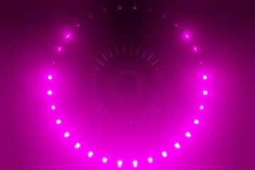 Digital generated abstract background with glowing purple circles background - 707191236