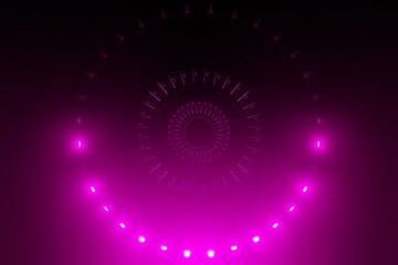 abstract background with glowing circles - 707191257