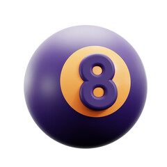 Pool Ball 3d Icon