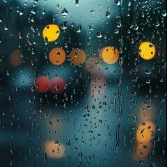 raindrops on window