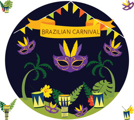 brazilian carnival is celebrated every year on 24 February
