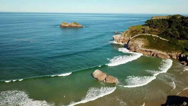 Drone Celorio Coast Spain