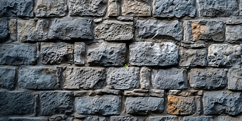 Rugged Stone Wall Texture for Architectural and Construction Backgrounds