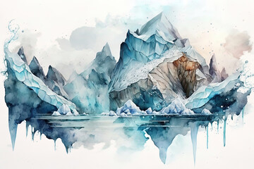 Obraz premium iceberg in winter