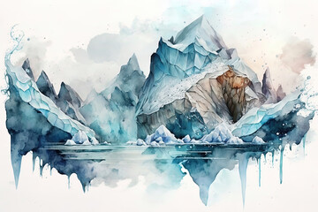 iceberg in winter