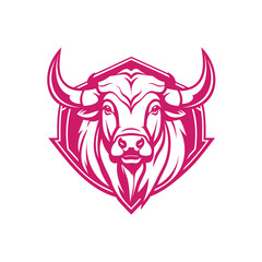illustration of Pink Bull Emblem