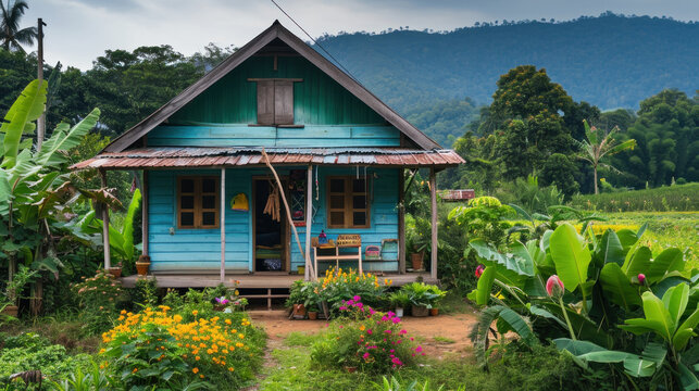 Small house in rural Thailand