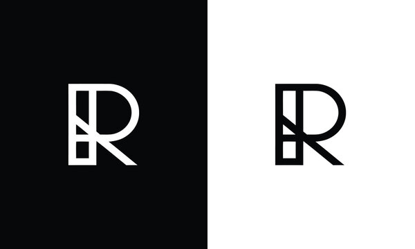 Initials R logo design. Initial Letter Logo.