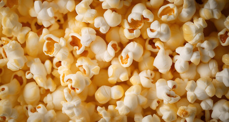 Popcorn close-up. Movie snack. . High quality photo