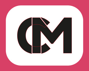 NEW BEST CM creative initial latter logo.CM abstract.CM latter vector Design.CM Monogram logo design .