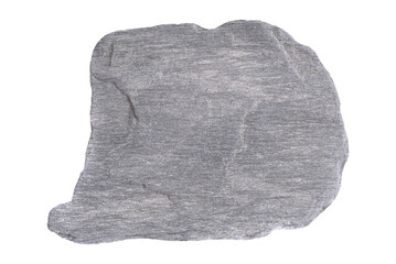 Gray grey stone in PNG isolated on transparent background