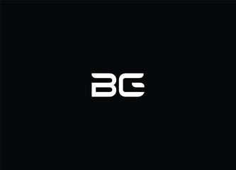 Logo Monogram Slash concept with Modern designs template letter BG