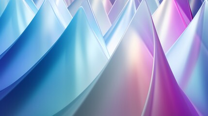 Obraz premium The allure of a 3D cone unveils calming colors and structured forms