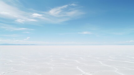Beautiful dry salt pan minimalist landscape pictures AI Generated Image