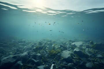 Fototapeta na wymiar Polluted Sea Environmental Crisis