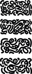 Fototapeta premium Wavy abstract lines