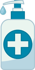 Fototapeta premium Hand Sanitizer. Medical Antiseptic with Dispenser. Vector illustration