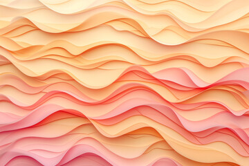 Obraz premium peach fuzz gradient waves