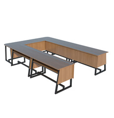 Fototapeta premium Detailed photo of the square iron work table