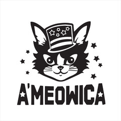 american cat logo inspirational positive quotes, motivational, typography, lettering design