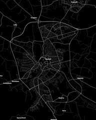 Naestved Denmark Map, Detailed Dark Map of Naestved Denmark