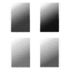 Halftone medios tonos rectangular con patrones diferentes - obrazy, fototapety, plakaty