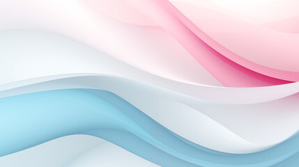 Abstract image in the form of waves with a combination of blue, pink and white shades for wallpaper...