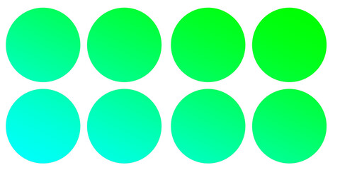 Set of circle shapes