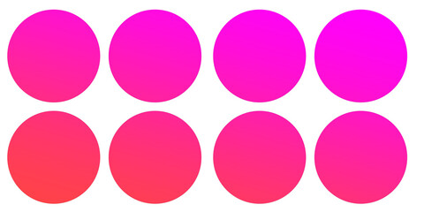 Set of circle shapes